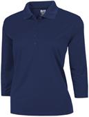 Baw Ladies 3/4 Sleeve Xtreme-Tek Polo Shirts Baw Ladies 3/4 Sleeve Xtreme-Tek Polo Shirts