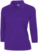 Baw Ladies 3/4 Sleeve Xtreme-Tek Polo Shirts Baw Ladies 3/4 Sleeve Xtreme-Tek Polo Shirts