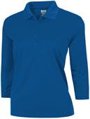 Baw Ladies 3/4 Sleeve Xtreme-Tek Polo Shirts Baw Ladies 3/4 Sleeve Xtreme-Tek Polo Shirts