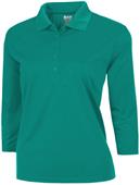 Baw Ladies 3/4 Sleeve Xtreme-Tek Polo Shirts Baw Ladies 3/4 Sleeve Xtreme-Tek Polo Shirts