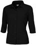 Ladies 3/4 Sleeve Full Button Cool-Tek Polo Shirts