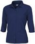 Ladies 3/4 Sleeve Full Button Cool-Tek Polo Shirts