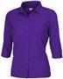 Ladies 3/4 Sleeve Full Button Cool-Tek Polo Shirts