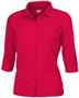 Ladies 3/4 Sleeve Full Button Cool-Tek Polo Shirts