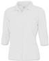 Ladies 3/4 Sleeve Full Button Cool-Tek Polo Shirts