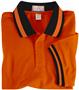 Adult SS Color Wide Stripe Collar Polo Shirts