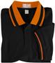 Adult SS Color Wide Stripe Collar Polo Shirts