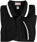 Baw Youth SS Color Wide Stripe Collar Polo Shirts