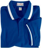 Baw Youth SS Color Wide Stripe Collar Polo Shirts