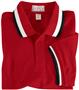 Youth  SS Color Wide Stripe Collar Polo Shirts