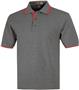 Adult SS Heather Body Contrast Placket Polo Shirts