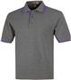 Adult SS Heather Body Contrast Placket Polo Shirts