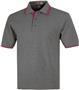 Adult SS Heather Body Contrast Placket Polo Shirts