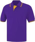 Baw Adult Short Sleeve Contrast Placket Polo Shirt