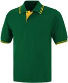 Baw Adult Short Sleeve Contrast Placket Polo Shirt