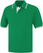 Baw Adult Short Sleeve Contrast Placket Polo Shirt