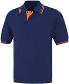 Baw Adult Short Sleeve Contrast Placket Polo Shirt