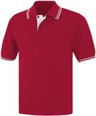 Baw Adult Short Sleeve Contrast Placket Polo Shirt
