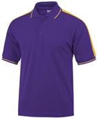 Baw Adult Short Sleeve Shoulder Stripe Polo Shirts