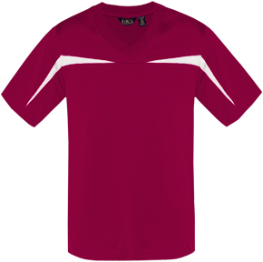 MAROON/WHITE