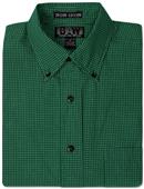 Baw Men's LS Mini Plaid Gingham Woven Shirts Baw Men's LS Mini Plaid Gingham Woven Shirts