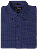 Baw Men's LS Mini Plaid Gingham Woven Shirts Baw Men's LS Mini Plaid Gingham Woven Shirts