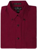 Baw Men's LS Mini Plaid Gingham Woven Shirts Baw Men's LS Mini Plaid Gingham Woven Shirts