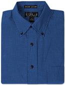 Baw Men's LS Mini Plaid Gingham Woven Shirts Baw Men's LS Mini Plaid Gingham Woven Shirts