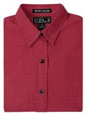Baw Ladies LS Mini Plaid Gingham Woven Shirts Baw Ladies LS Mini Plaid Gingham Woven Shirts