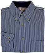 Baw Men's LS Classic Stripe Gingham Woven Shirts