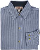 Baw Ladies LS Classic Stripe Gingham Woven Shirts