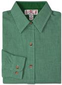 Baw Ladies LS Houndstooth Gingham Woven Shirts Baw Ladies LS Houndstooth Gingham Woven Shirts