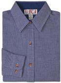Baw Ladies LS Houndstooth Gingham Woven Shirts Baw Ladies LS Houndstooth Gingham Woven Shirts
