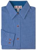 Baw Ladies LS Houndstooth Gingham Woven Shirts Baw Ladies LS Houndstooth Gingham Woven Shirts
