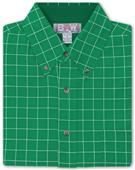 Baw Men's LS Window Pane Gingham Woven Shirts