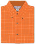 Baw Men's LS Window Pane Gingham Woven Shirts
