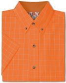 Baw Men's SS Window Pane Gingham Woven Shirts