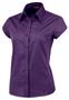 Ladies Cap Sleeved Stretch Poplin Woven Blouses
