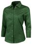 Ladies 3/4 Sleeve Diamond Dobby Gingham Blouses