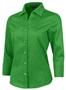Ladies 3/4 Sleeve Diamond Dobby Gingham Blouses