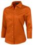 Ladies 3/4 Sleeve Diamond Dobby Gingham Blouses