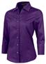 Ladies 3/4 Sleeve Diamond Dobby Gingham Blouses