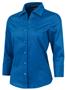 Ladies 3/4 Sleeve Diamond Dobby Gingham Blouses
