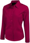 Baw Ladies Long Sleeve Color Brite Woven Blouses Baw Ladies Long Sleeve Color Brite Woven Blouses