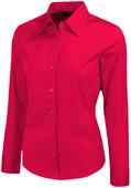 Baw Ladies Long Sleeve Color Brite Woven Blouses Baw Ladies Long Sleeve Color Brite Woven Blouses