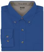Baw Men's Long Sleeve Easy Care Twill Woven Shirts Baw Men's Long Sleeve Easy Care Twill Woven Shirts