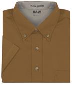 Baw Men's Short Sleeve Easy Care Twill Woven Shirt Baw Men's Short Sleeve Easy Care Twill Woven Shirt