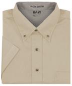 Baw Men's Short Sleeve Easy Care Twill Woven Shirt Baw Men's Short Sleeve Easy Care Twill Woven Shirt