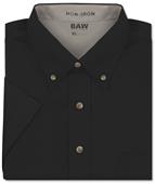 Baw Men's Short Sleeve Easy Care Twill Woven Shirt Baw Men's Short Sleeve Easy Care Twill Woven Shirt