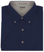 Baw Youth Short Sleeve Easy Care Twill Woven Shirt Baw Youth Short Sleeve Easy Care Twill Woven Shirt